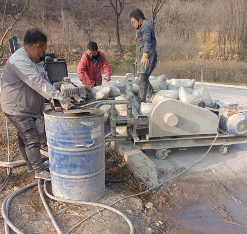 广水路面下沉注浆